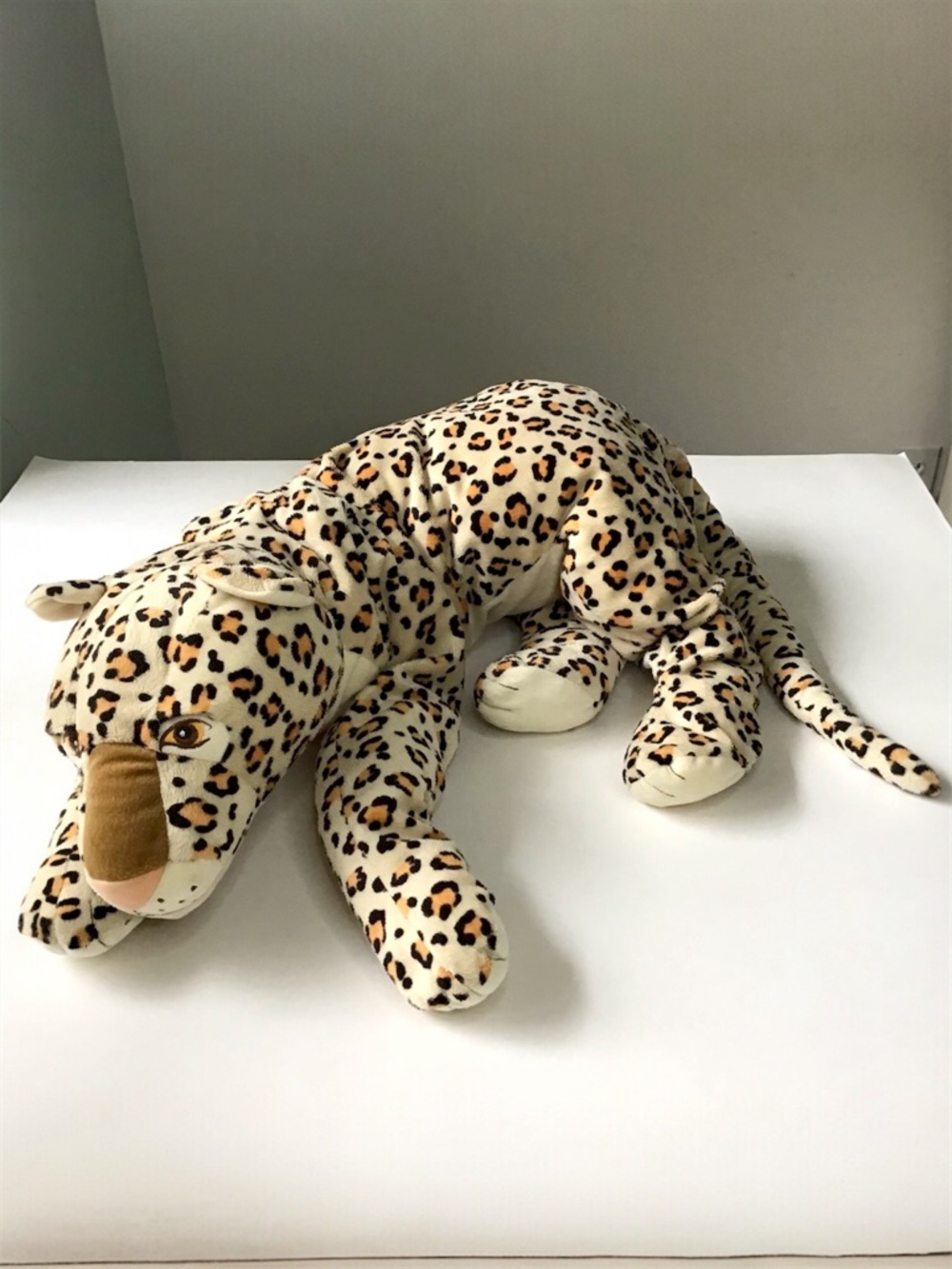 IKEA Large 32” Leopard Morrhar Plush Stuffed Animal Realistic Soft Floppy Pillow